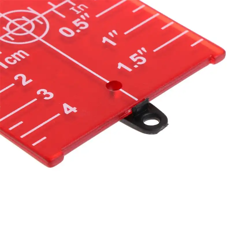 Placa objetivo rojo verde magn/ética para l/áser Nivel Distancia Medidor rotativo de l/ínea cruzada Escala doble