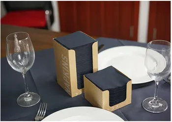 

50pcs/lot Black napkin wedding napkin,Black thick paper dining restaurant napkins, cosmetic paper towels wholesale free shipping