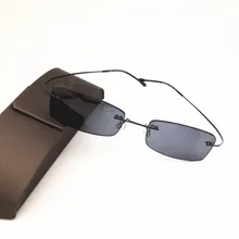 Очки Eyesilove без оправы, очки для близорукости, ультра-светильник, без оправы, готовые близорукие очки, очки для близорукости, солнцезащитные очки серого цвета