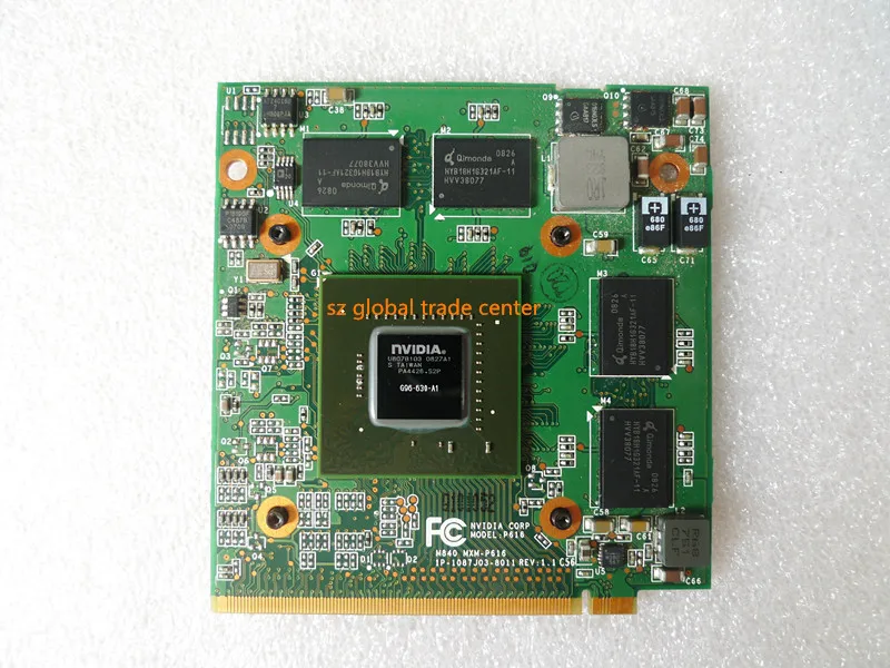 

100% New 9600M GT MXM II,DDR2,512MB G96-630-A1 VG.9PG06.006 VGA CARD