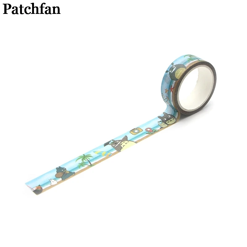 20 шт./лот Patchfan Tonari no Totoro Забавный мультфильм альбом книга DIY Скрапбукинг клей васи маскирующая лента печатные наклейки A2003