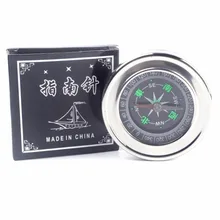 6 см/2,3" Компас из нержавеющей стали водонепроницаемый Карманный размер устройство Для Кемпинга Приключения выживания аксессуар