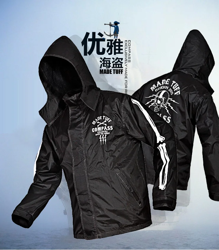 

2017 motorcycle racing jacket pands waterproof and wind proof black color free shipping fit men and women