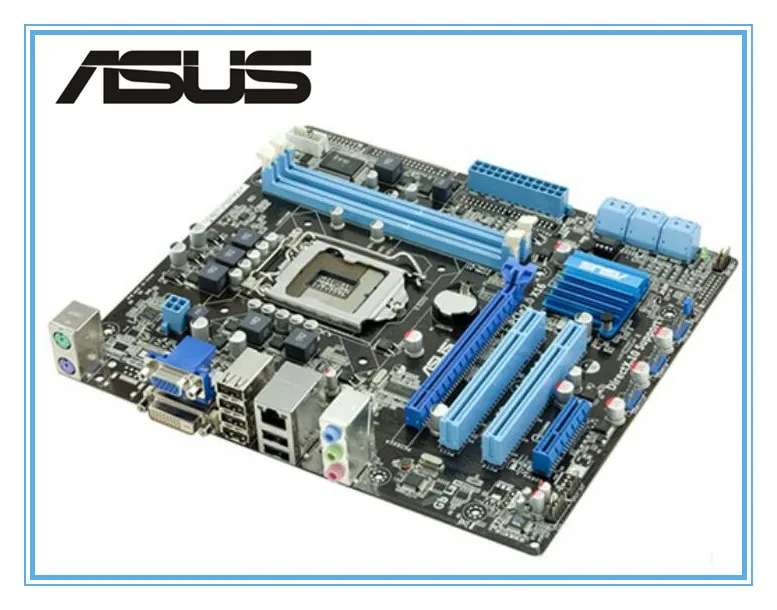 Оригинальная материнская плата ASUS P7H55-M PLUS LGA 1156 DDR3 8GB Поддержка I3 I5 I7 H55 настольная материнская плата