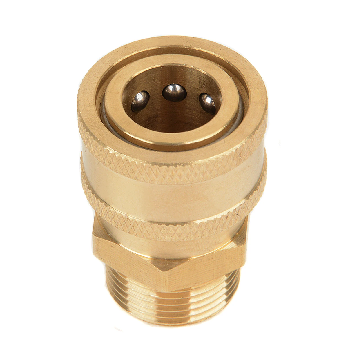 1pc Copper 3/8" Female Thread Quick Release Adapter Connector Connect to M22 Metric Male Fitting For Pressure Washer Hose Mayitr