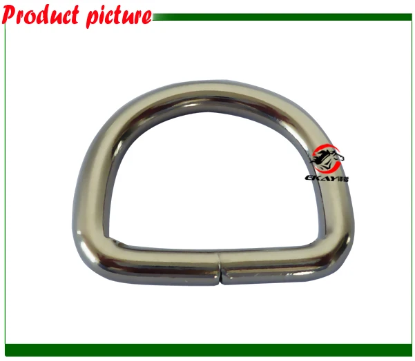 

Free shipping Nickle plated D ring,5MM X 1",horse halter metals(BK8117NP)