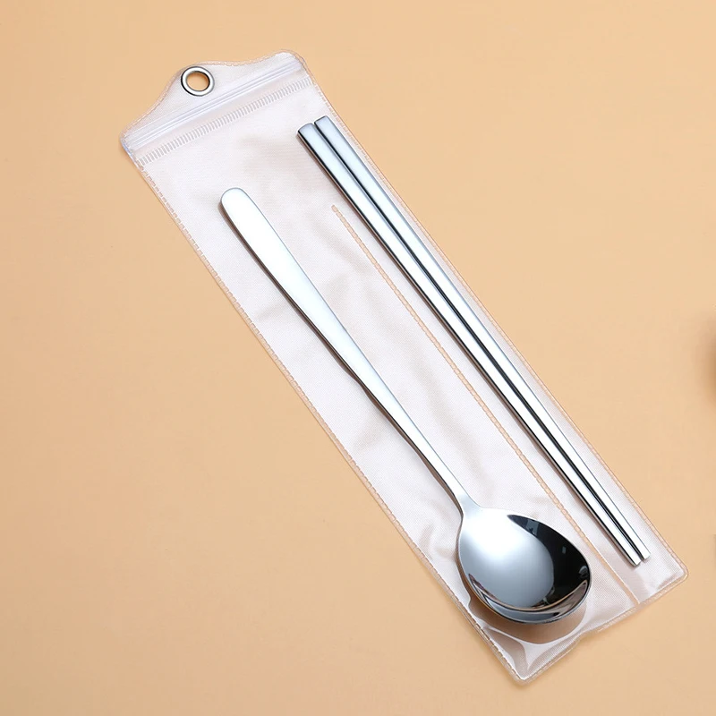 Корейская посуда, нержавеющая сталь, палочки для еды, длинная ручка, ложка для мороженого, суши, многоразовая палочка, столовые ложки, наборы для пикника