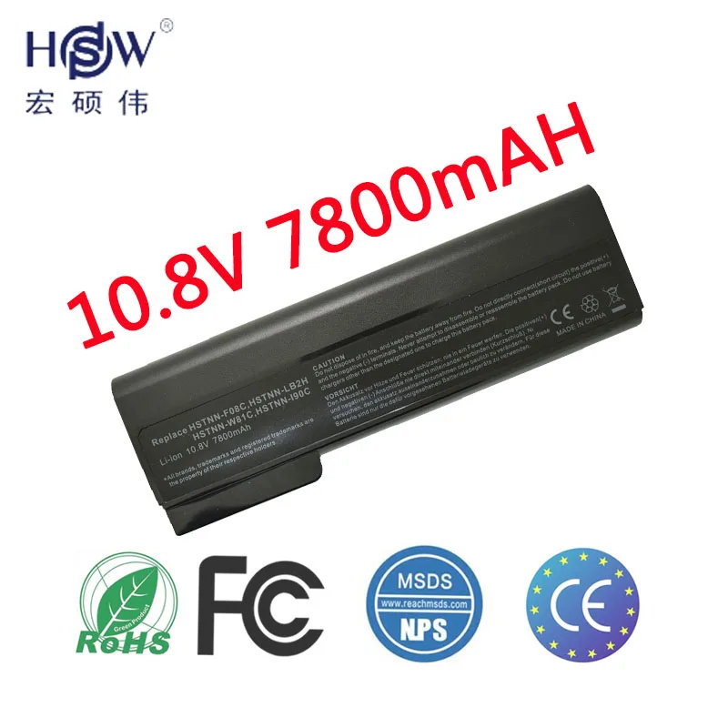 HSW ноутбук Батарея для струйного принтера Hp ProBook 6460b 6470b 6560b 6570b 6360b 6465b 6475b 6565b EliteBook 8460p 8470p 8560 8460 Вт 8470 8570p