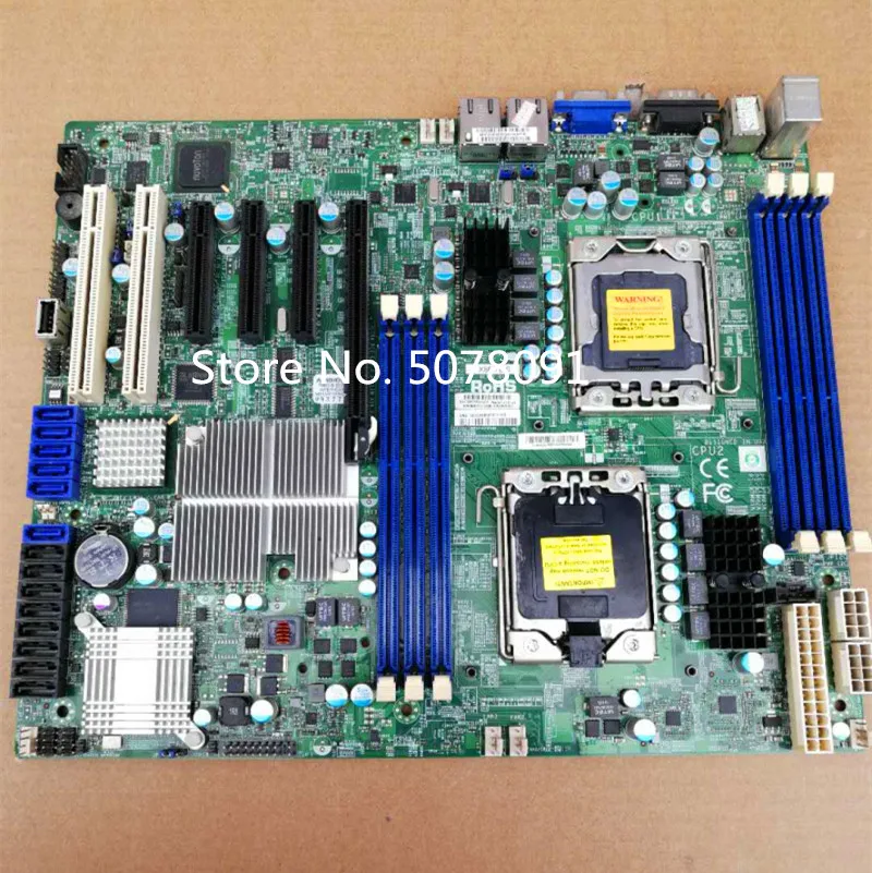 server motherboard for X8DTL-6 X58 1366 system mainboard, tested well