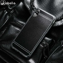 

AKABEILA Silicone Case For iPhone X Cases Silicone Litchi Cover For Iphone 8 7 6 6s plus Coque For Iphone SE 5 5s 4 4s Covers