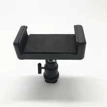 1/4 Flash Hot Shoe Adapter Cradle Ball Head Ball w/ Lock + Phone Clip Bracket Holder Mount