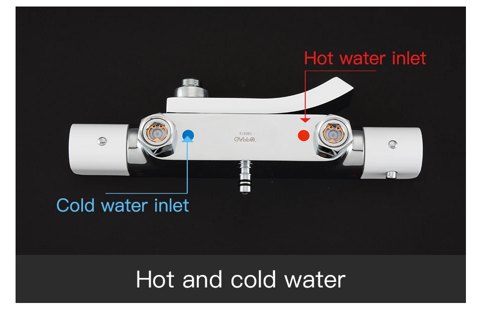 GAPPO Термостатический смеситель для ванны душевой набор дождевой кран горячий и холодный черный смеситель для душа ванна Термостатический смеситель для душа