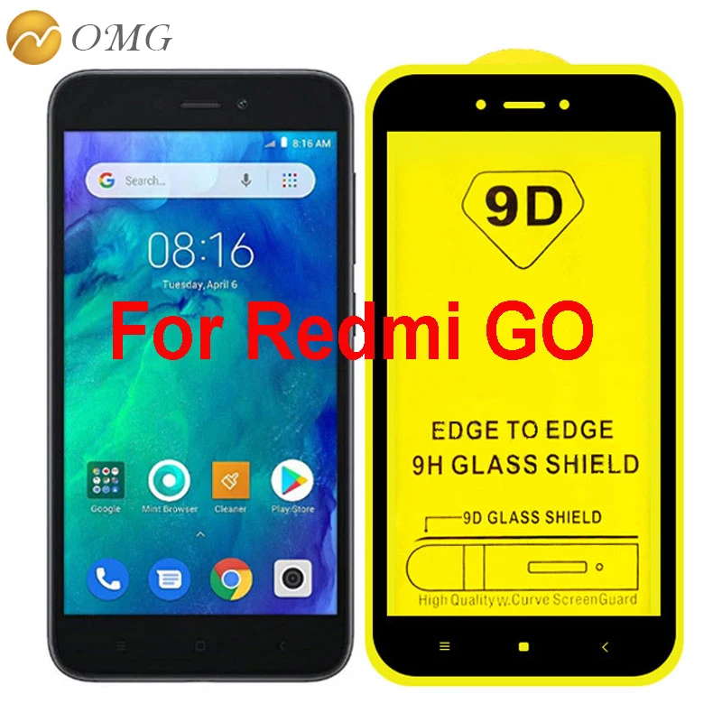 OMG изогнутый край 9D закаленное стекло для Xiaomi Redmi Go защита экрана|Защитные стёкла