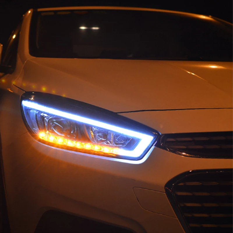 Hlxg 2 шт. автомобильный Стайлинг для Chevrolet Cruze фара в сборе 2015 светодиодный объектив