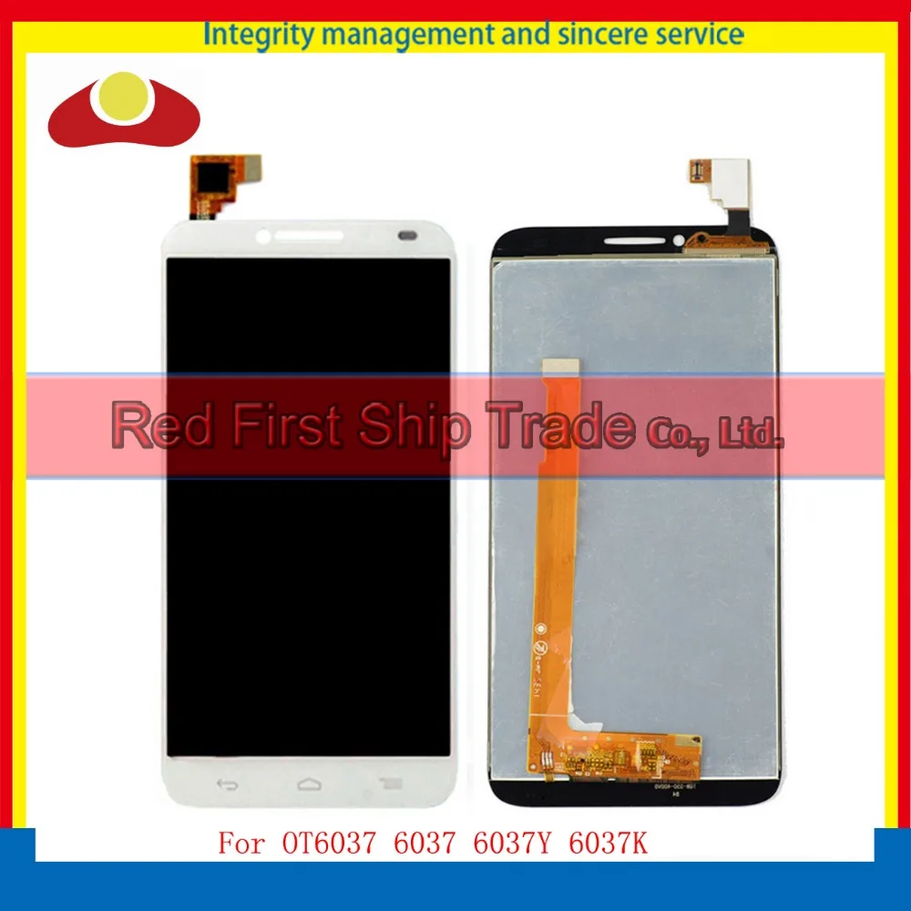

For Alcatel One Touch Idol 2 OT6037 6037 6037Y 6037K Full Lcd Display With Touch Screen Digitizer Assembly Complete Black White