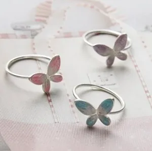 

R186 2019 new trendy open-end butterfly ring / fashion butterfly ring wedding ring for women free shipping