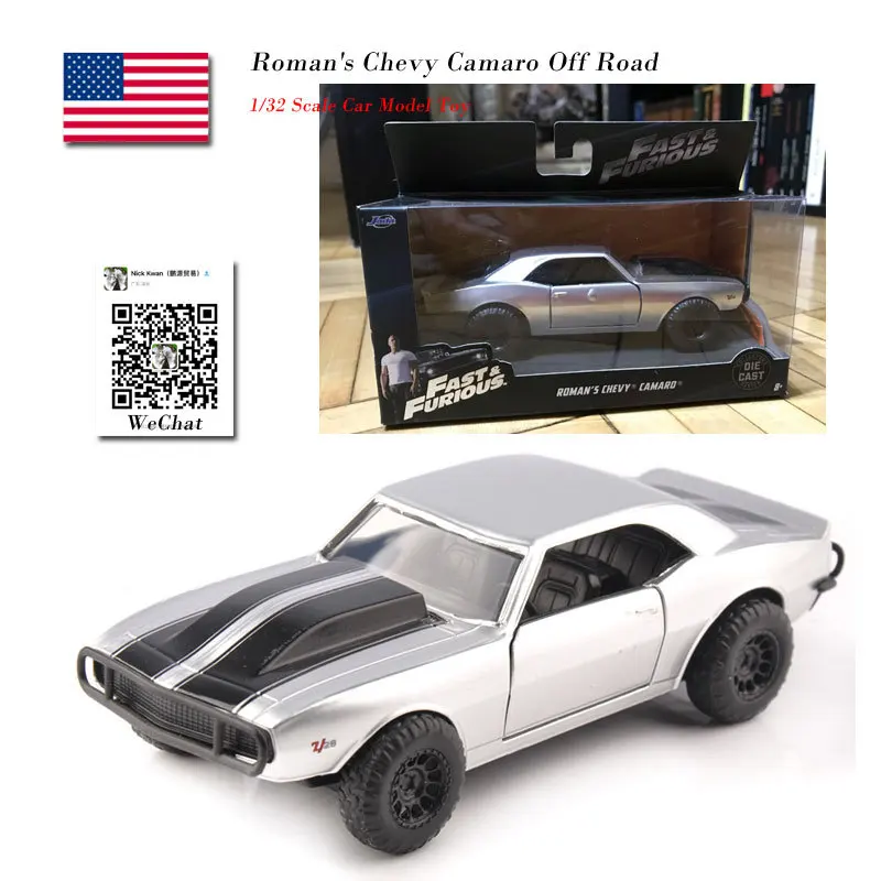 

JADA 1/32 Scale Movie FAST&FURIOUS Roman's Chevy Camaro Off Road Diecast Metal Car Model Toy For Collection,Gift,Kids