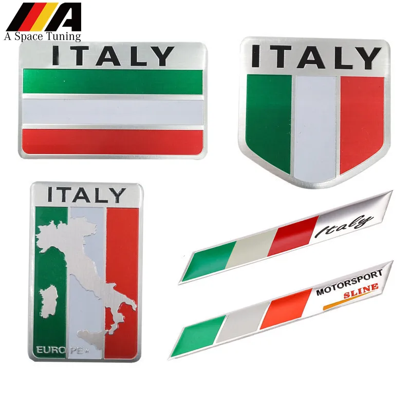 STICKER Italy 3x small Flag 3cm Bumper Car Tablet Door Bike Book