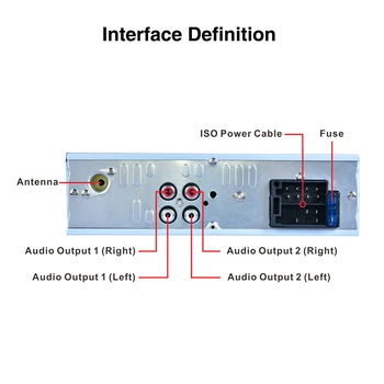 

DC12V USB AUX SD 32GB 7 Colors Backlight Fixed Panel Car MP3 Player BT FM Radio LIGHT BT CAR MP3 PLAYER