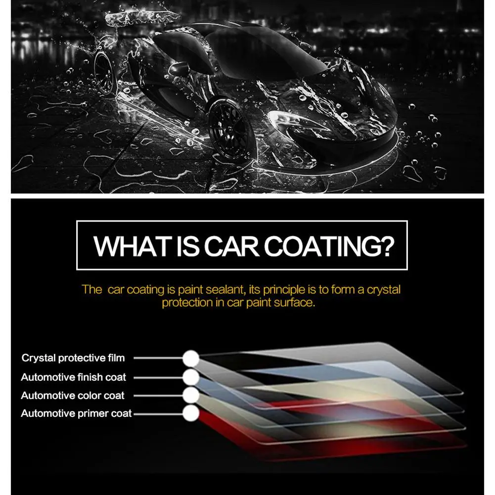  Professional 300ML Full Car Nano Coating Liquid Hydrophobic Spray Wax For Whole Car Body Instrument