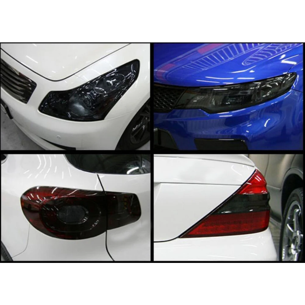 Наклейка на автомобисветильник фары 30 см * 2 м|car light sticker|tint vinyllight sticker |
