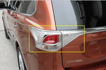 

Car Styling! ABS Chrome Rear Tail Light Lamp Cover Trim 4pcs for Mitsubishi Outlander EX 2013 2014