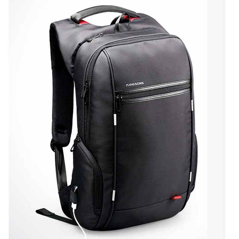 

Fashion USB Charging Computer Bag 15.6 Inch Polyester Notebook Backpack Shockproof Waterproof Business High End Laptop Package