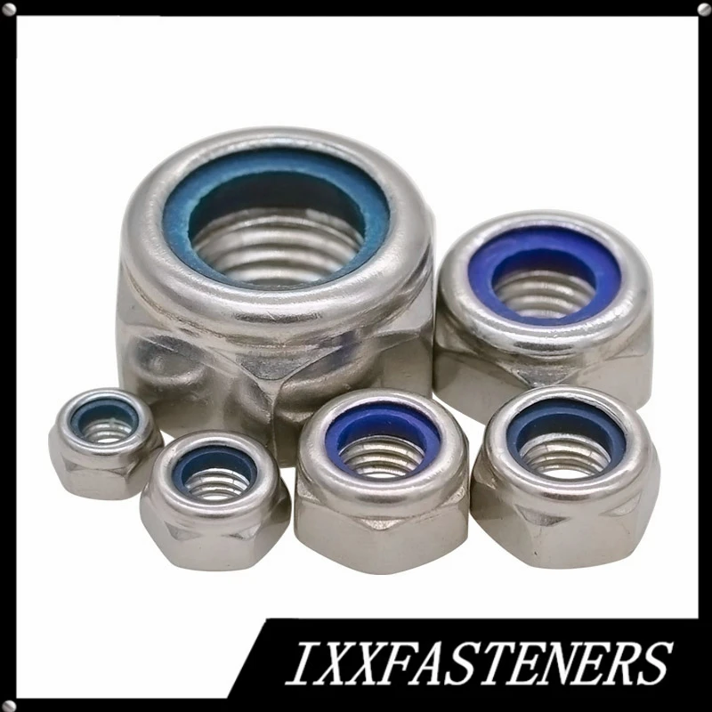 

DIN 982 M3 M4 M5 M6 M8 M10 M12 M16 M20 316 Stainless Steel Lock Nuts Hex High Dimensional Self-Locking with Clamping Part