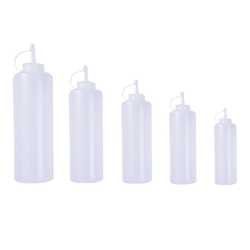 

BBQ Ketchup Sauce Dispenser Bottles Olive Oil Dispensing Bottle Squeeze Jar with Cap Kitchen Tools