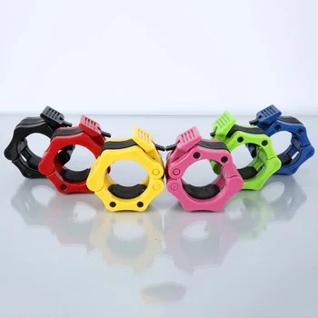 

New 1 Pair Dumbbells Barbell Clamps Collars Lock Fitness Musculation Standard Spring Collars Weightlifting Dambil Gym