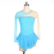 Платье для фигурного катания Nasinaya, индивидуальные юбки для конькобежцев для девочек, женщин, детей, Patinaje, гимнастика, представление 399