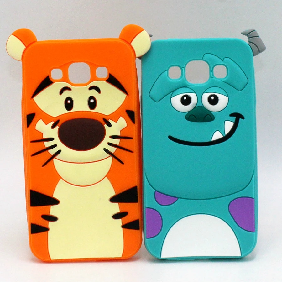 

For Samsung Galaxy A5 A7 Phone Cases Cartoon Sulley Alice Cat Tiger Soft Silicone Cover For Samaung J1 ACE J1 mini 2016 J3 J5 J7