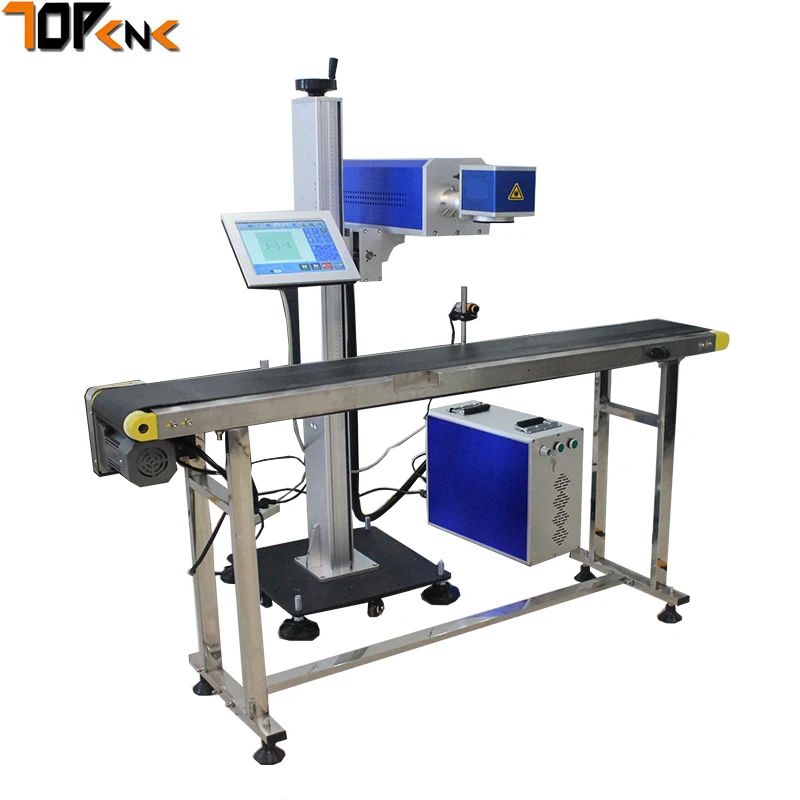 New model Co2 laser marking engraving machine egg mark machine flying
