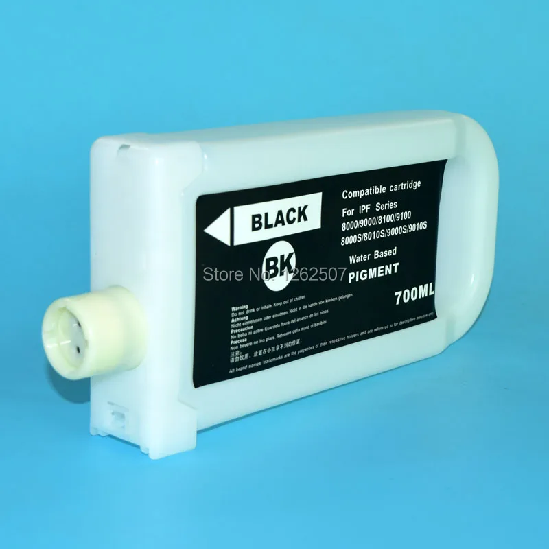 Canon iPF 8000 9000 8100 9100 8000S 8010S 9000S 9010S Refill Cartridge BK (1)