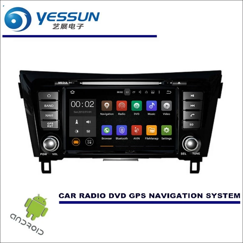 YESSUN для Nissan X-Trail/Qashqai Rouge 2013~ CD DVD gps плеер Navi Радио стерео экран Автомобильный мультимедийный навигатор Android