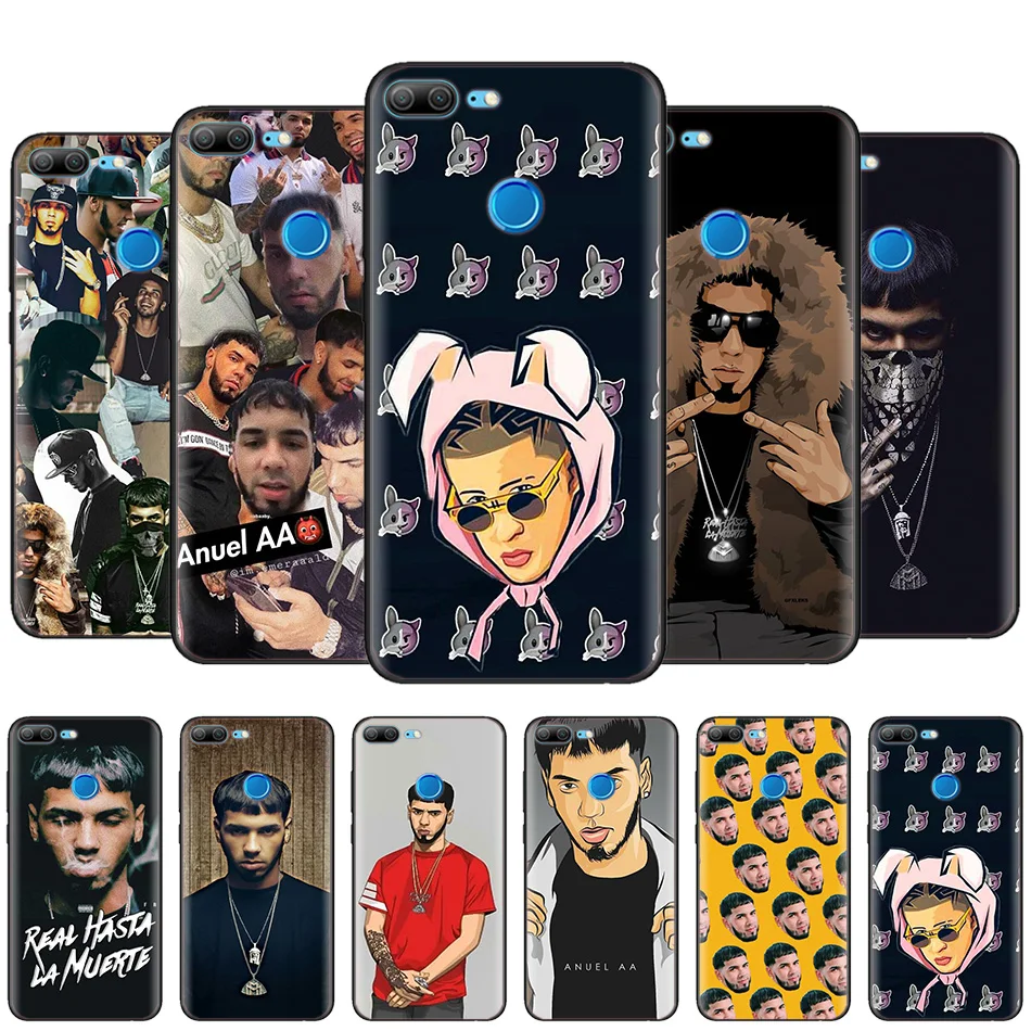 

Black Silicone Case Bag Cover for Huawei Honor 10i Y7 Y6 Y5 Y9 8X 8C 8S 9 10 Lite Pro 2018 2019 Enjoy 9E 9S A7 Anuel AA Ozuna