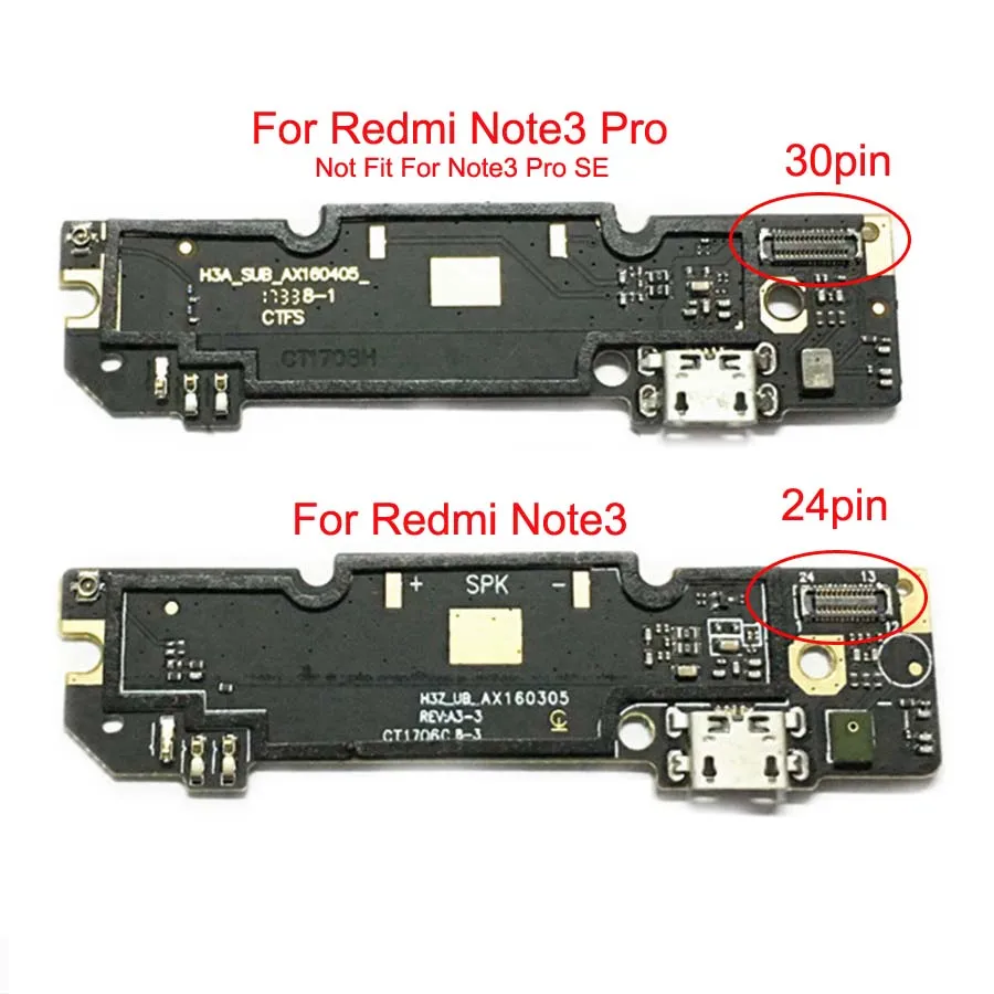 

Microphone Module+USB Charging Port Board Flex Cable Connector Parts For Xiaomi Redmi Note 3 24pin /Redmi Note3 Pro 30pin