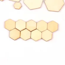 50 шт. шестигранный узор из натурального дерева, Скрапбукинг Carft для украшения дома diy ручной работы 10/20 Вт, 30 Вт, 40/50 мм MT2132