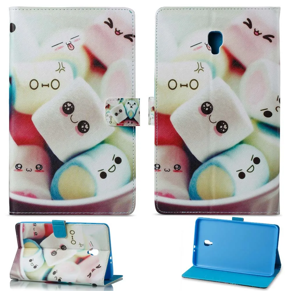 Tablet Case For Samsung Galaxy Tab A 8.0 2017 SM-T380 T385 Fashion Print Leather Wallet Flip Case Smart Cover Wake Sleep (12)