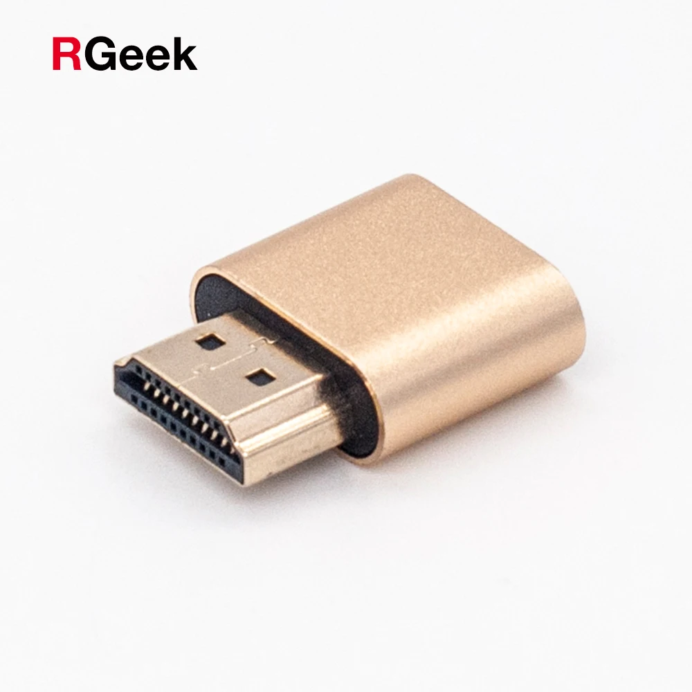 Виртуальный дисплей HDMI 4K DDC EDID Подключаемая вилка обманка Виртуальная муляж
