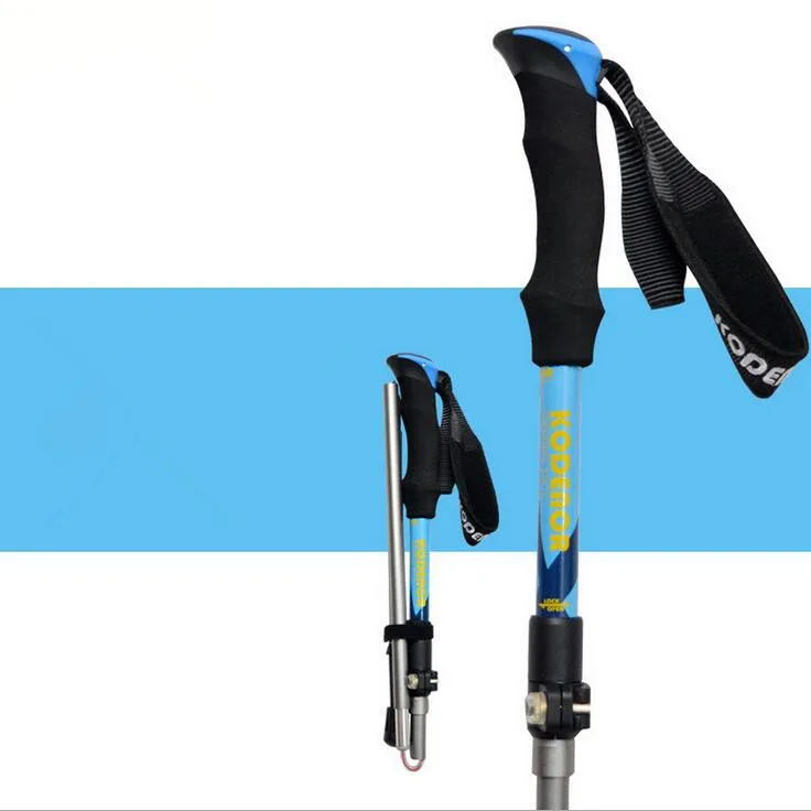 Здесь продается  2017 Anti Shock Walking Sticks Straight Grip Handle Trekking Hiking Poles Ultralight Climbing Canes With EVA Handle 4 Colors  Спорт и развлечения