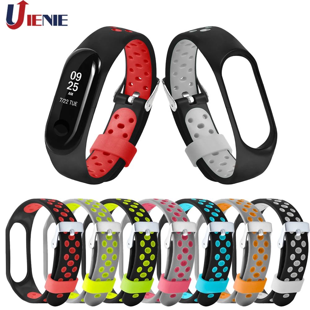 

For Xiaomi Mi Band 3 4 Miband 3 Bracele Strap Smart Watchband Silicone Sport Wristband Replacement Band for Xiaomi Mi Band 3