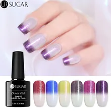 

UR SUGAR Thermal Color Changing Gel Nail Polish Sunlight Sensitive UV Gel 7.5ml Glitter Soak Off UV Gel Varnish Nail Art Lacquer