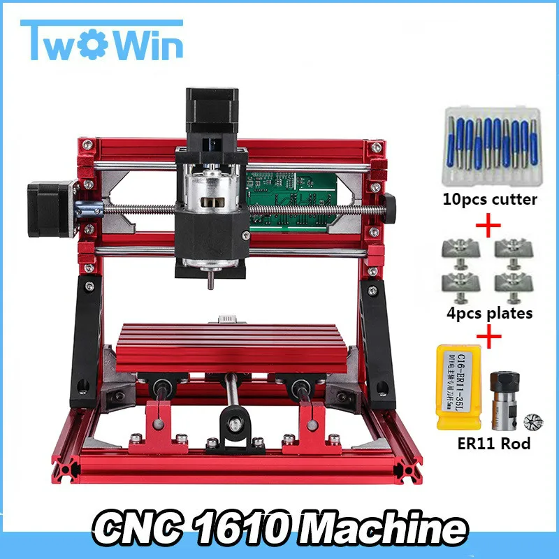 CNC 1610 с ER11, diy ЧПУ гравировальный станок, мини Pcb фрезерный станок, резьба по дереву, ЧПУ маршрутизатор, cnc1610, лучшие передовые игрушки - Цвет: without laser