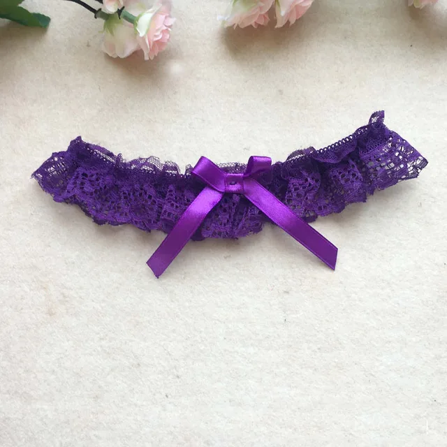 Sexy Women Girl Lace Floral Bowknot Bowknot Wedding Party Bridal Lingerie Cos Leg Garter Belt