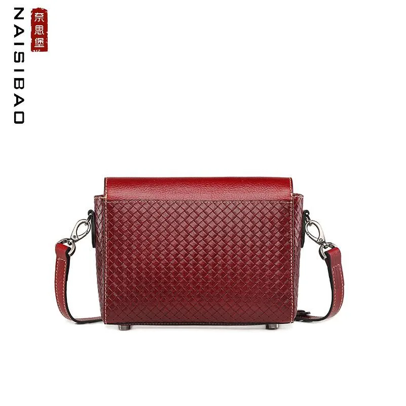Messager 2018 Sac Red Relief De Bandoulière À Nouveau En Tissé Première Main Sacs Cuir Vintage Couche wtqxBq5r