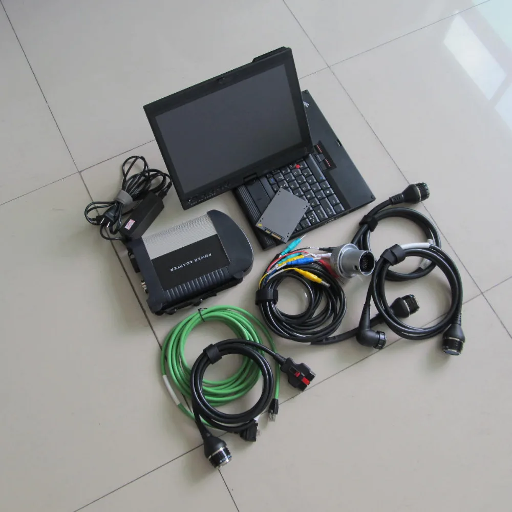  201912 V Für MB Stern-Diagnose-Tool MB SD C4 mit 360gb ssd super speed mit touchscreen laptop x200t