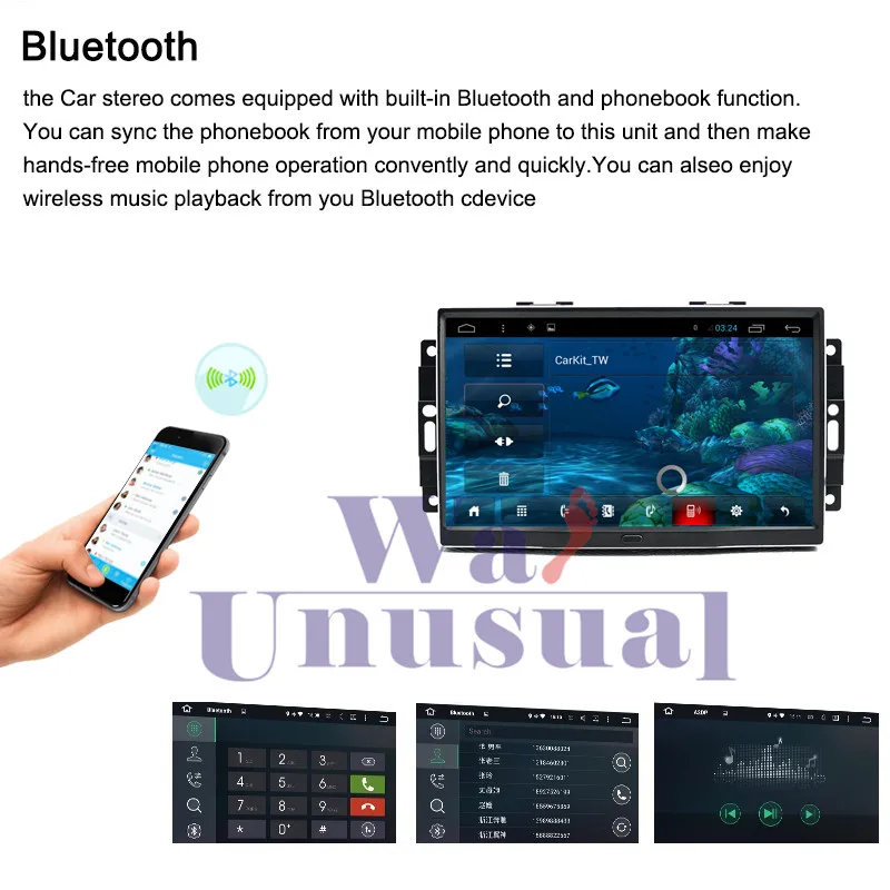 Excellent WANUSUAL 9 Inch Quad Core 16GB Android 6.0 Car Radio Player for Chrylser 300C OLD With GPS BT 3G Wifi Mirror Link 1024*600 Maps 3
