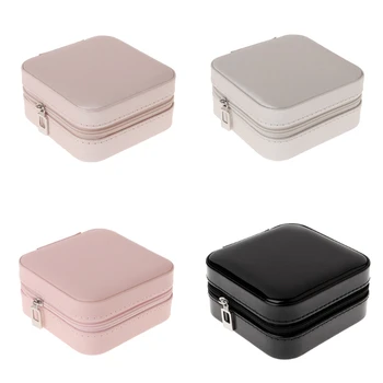 

Jewelry Box Portable Storage Organizer Zipper Portable Women Display Travel Case