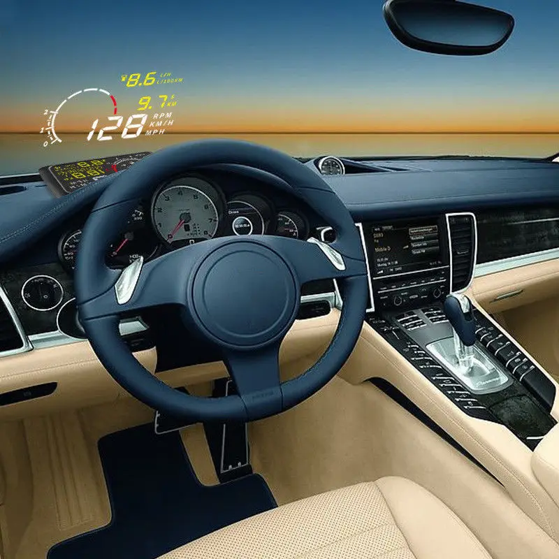 Hud Дисплей 5 дюймов Автомобильный дисплей OBD Датчик Автомобильная электроника Obd2